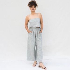 Ozma silk striped tank